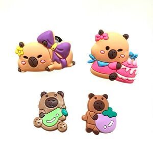 Capybara Light Up Croc Charms Set Of 4
